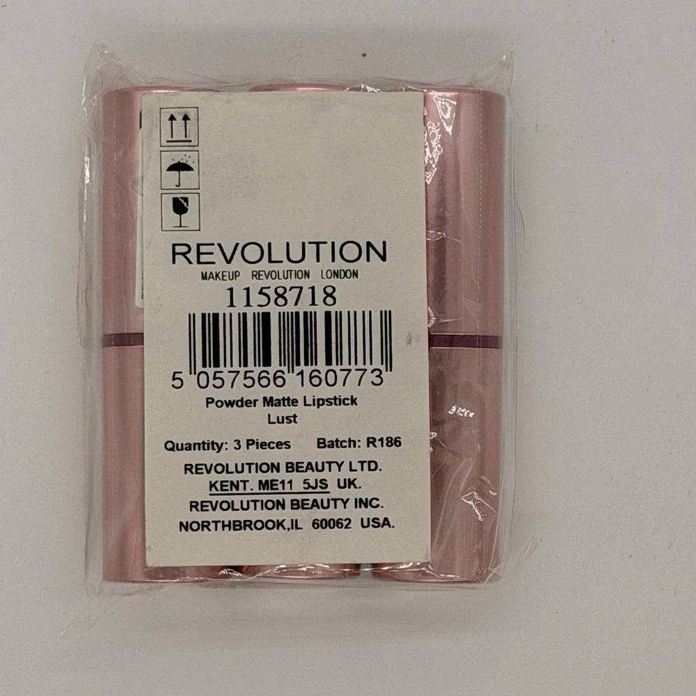 Revolution Powder Matte Lipstick | Lust Women's Lipstick 3 Pack Sealed
